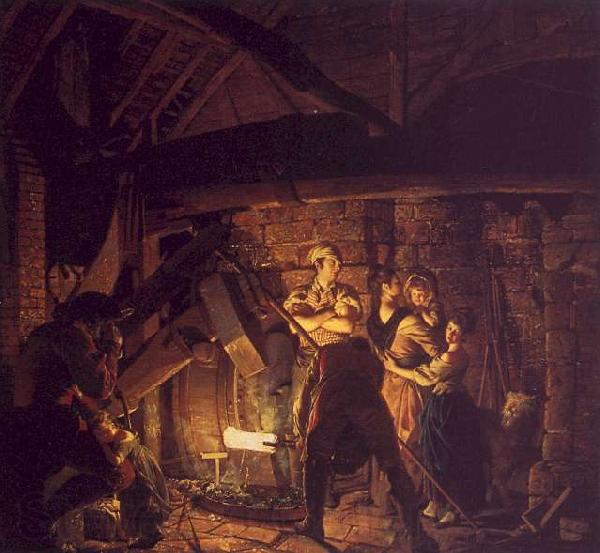 Joseph Wright The Forge France oil painting art